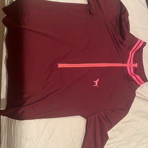 Pink by Victorias Secret long sleeve quarter zip pull over